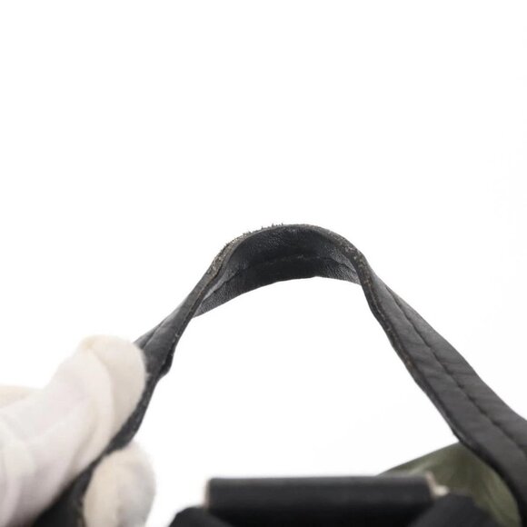 PRADA Backpack Nylon Khaki Silver - Picture 11 of 15